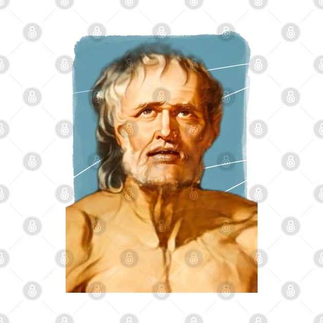 Greek Philosopher Seneca illustration by Litstoy 