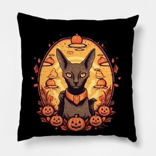 Oriental Shorthair Cat Halloween, Cat Lover Pillow