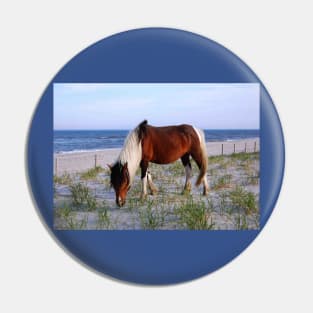 Wild horses, wildlife, gifts, Assateague, Upon the Dunes Pin