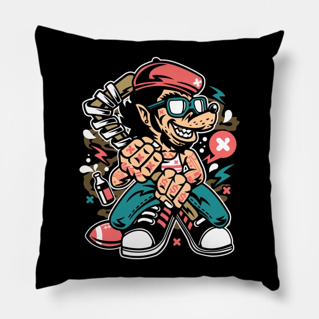 Sport thug Pillow by Superfunky