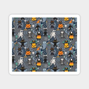 Halloween black cats Magnet