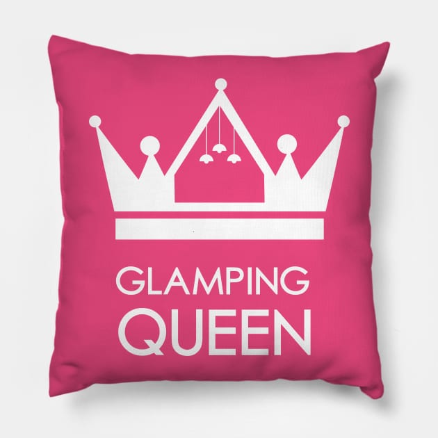 Glamping Queen Pillow by atheartdesigns