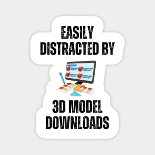 Easily Distracted By 3D Model Downloads Alt Magnet