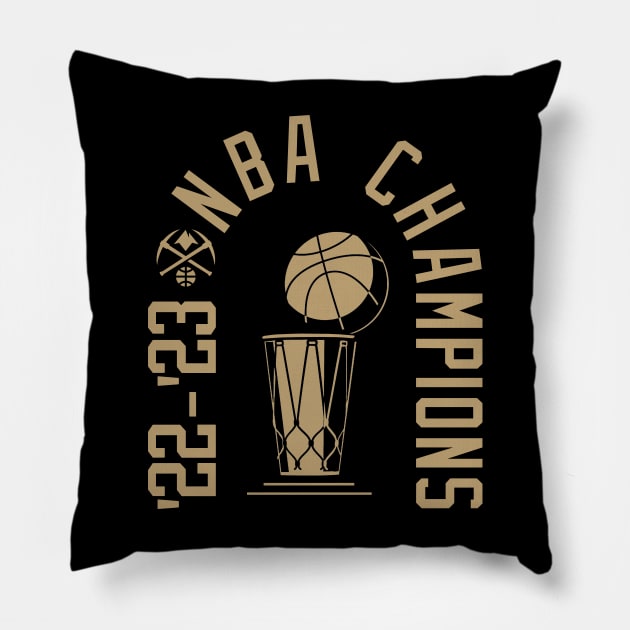 NBA Champions 2023 Pillow by Buff Geeks Art