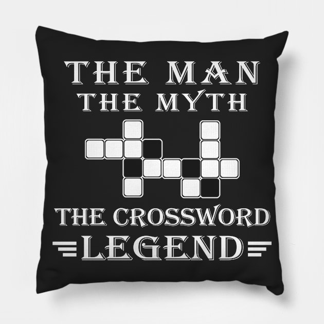 The Crossword Legend Pillow by Nuijiala