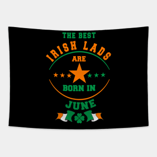 The Best Irish Lads Are Born In June Shamrock Tapestry