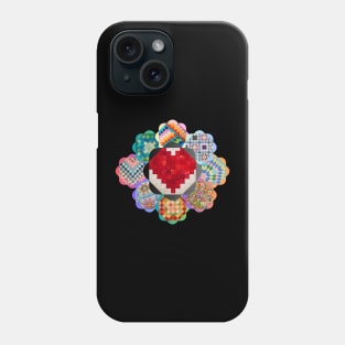 My heart belongs to quilting Phone Case