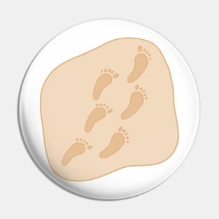 Footprints in the Sand Pin