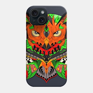 Owl zentangle design Phone Case