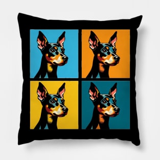 Manchester Terrier Dog Pop Art - Dog Lovers Pillow