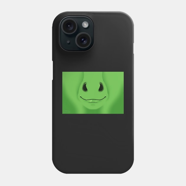 Green Horse Face Phone Case by KeishaMaKainn