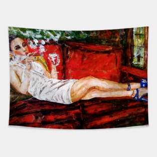 Lounge lady 8 Tapestry