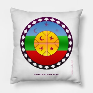 Kultrun and flag Pillow