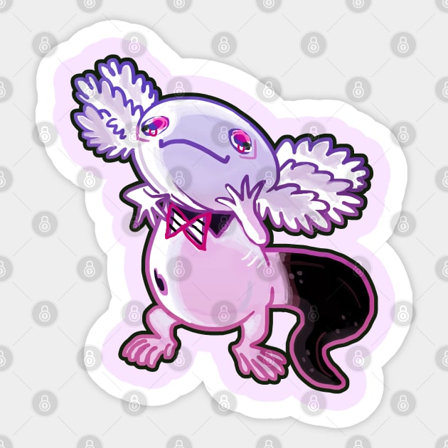 Chimera Axolotl, Amphibian, Illustration, Axolotl, Axolotl Merch