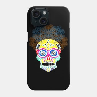 shining catrina in floral pattern mandala ecopop Phone Case