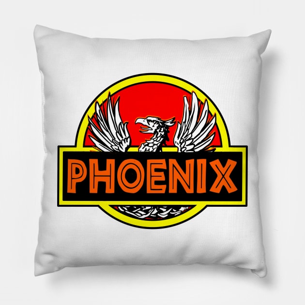 Phoenix Pillow by Retro-Matic