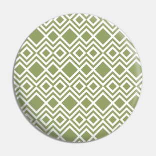 Green pattern geometric abstract Pin