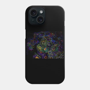 Black Panther Art - Flower Bouquet with Glowing Edges 20 Phone Case