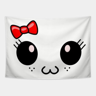 Cute Anime Face Tapestry
