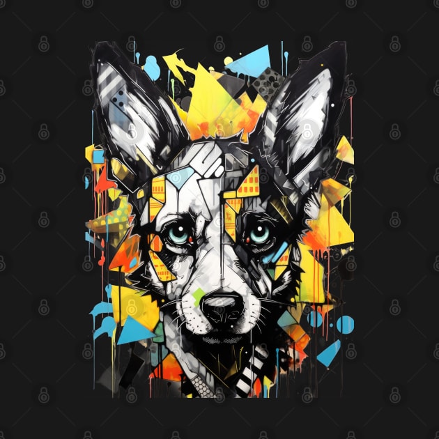 Graffiti Style Dog by Mecha Design by MechaRon