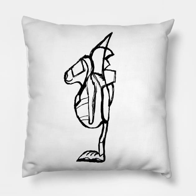 Walking Blindfolded Pillow by IanWylie87