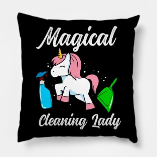 Unicorn cleaning lady Pillow