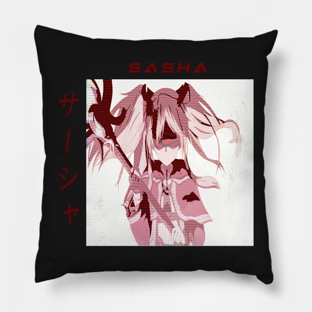 Maou Gakuin no Futekigousha ''SASHA'' V3 Pillow by riventis66