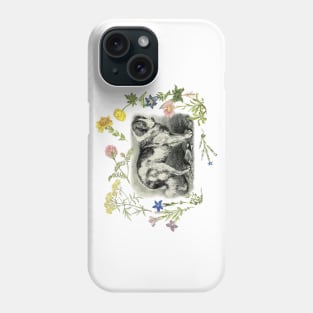 Bernardine Dog & Alpine Flowers Phone Case