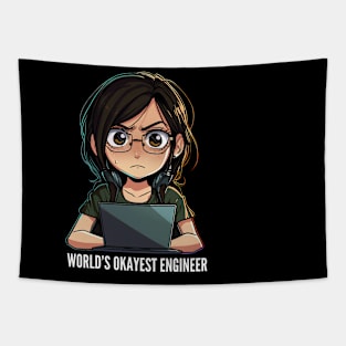 World's Okayest Engineer v4 Tapestry