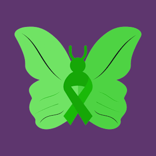 Mental health green butterfly T-Shirt