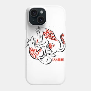 Japanese Tattoo Cats Phone Case