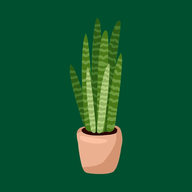 Sansevieria Succulent by oixxoart