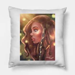 Golden Girl Art Pillow