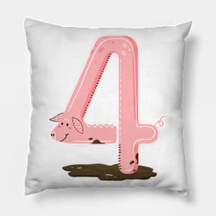 Pig four Pillow