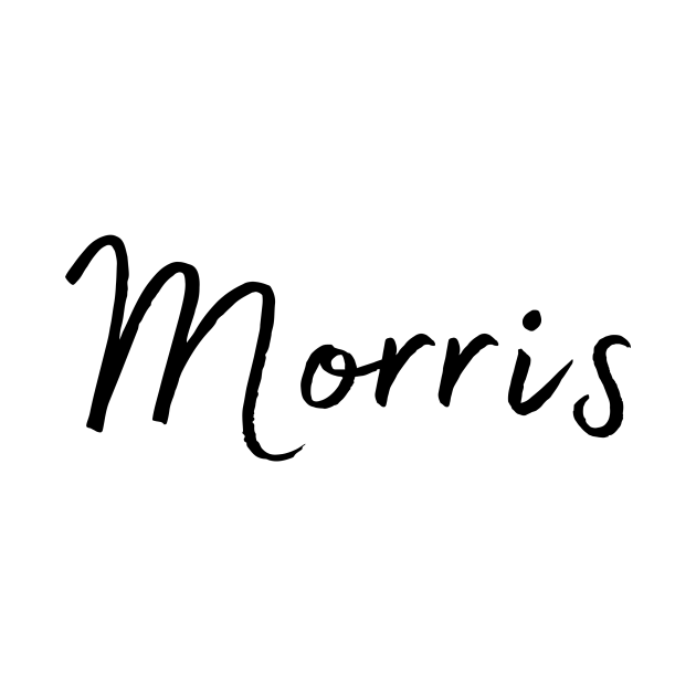 Morris Name Calligraphy Morris Body Niemowlęce TeePublic PL
