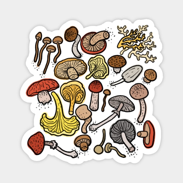 Mushrooms Magnet by royal_ten