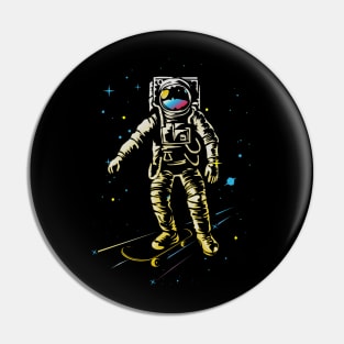 Astro Skateboarder Pin