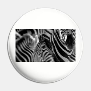 Zebra print monochrome series 2 Pin