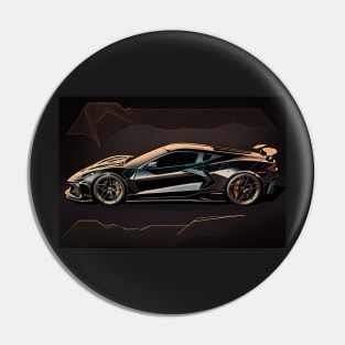 corvette c8 z06-black Pin