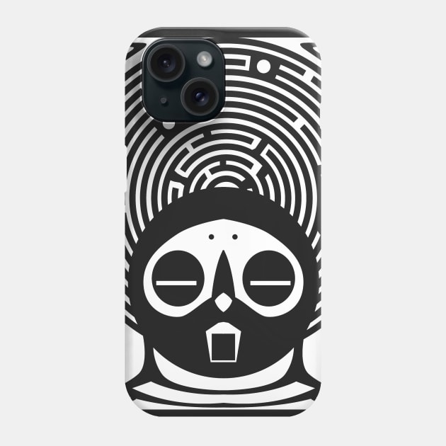 Grimoire Rubrum (White on Black) Phone Case by SJBTees