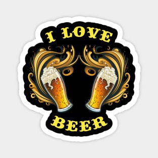 I Love Beer Magnet