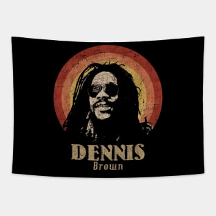 Retro Sunset Dennis Brown Tapestry