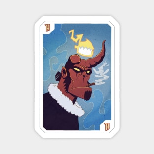 Hellboy in winter! Magnet