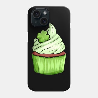 Muffin With Green Topping And Shamrock For St. Patricks Day Phone Case