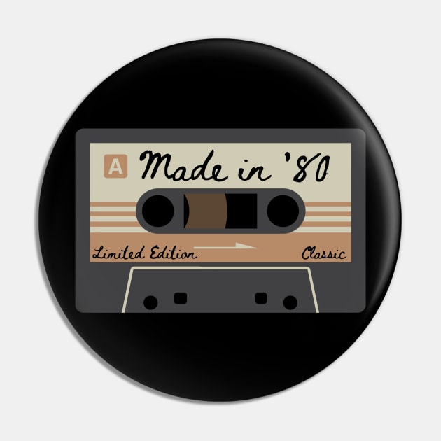 1980 Mixed Tape Limited Edition Classic Pin by MalibuSun