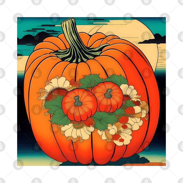 Pumpkin Study - Japanese Style AI - B by Oldetimemercan