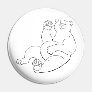 Bear - Line Art Pin