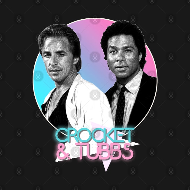 Crockett and Tubbs )( Retro Miami Vice 80s Tribute by darklordpug