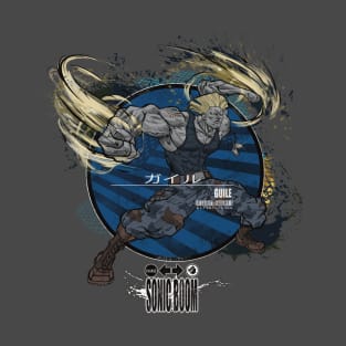 GUILE: SONIC BOOM - BLUE T-Shirt