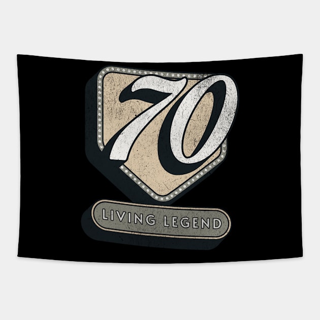 70th Birthday Gift Ideas for grandpa and grandma Tapestry by MEWRCH